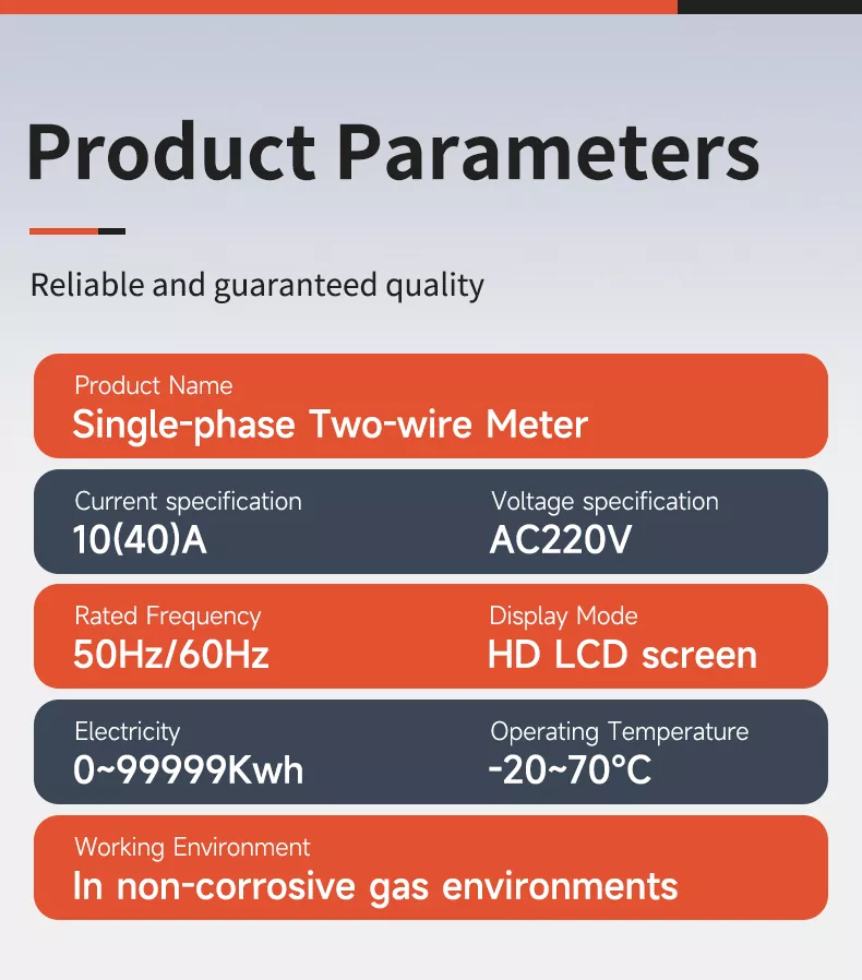 Single Phase Two Wire Meter