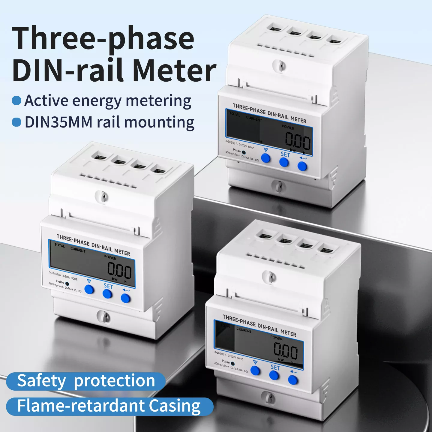 Trefaset Din Rail Meter