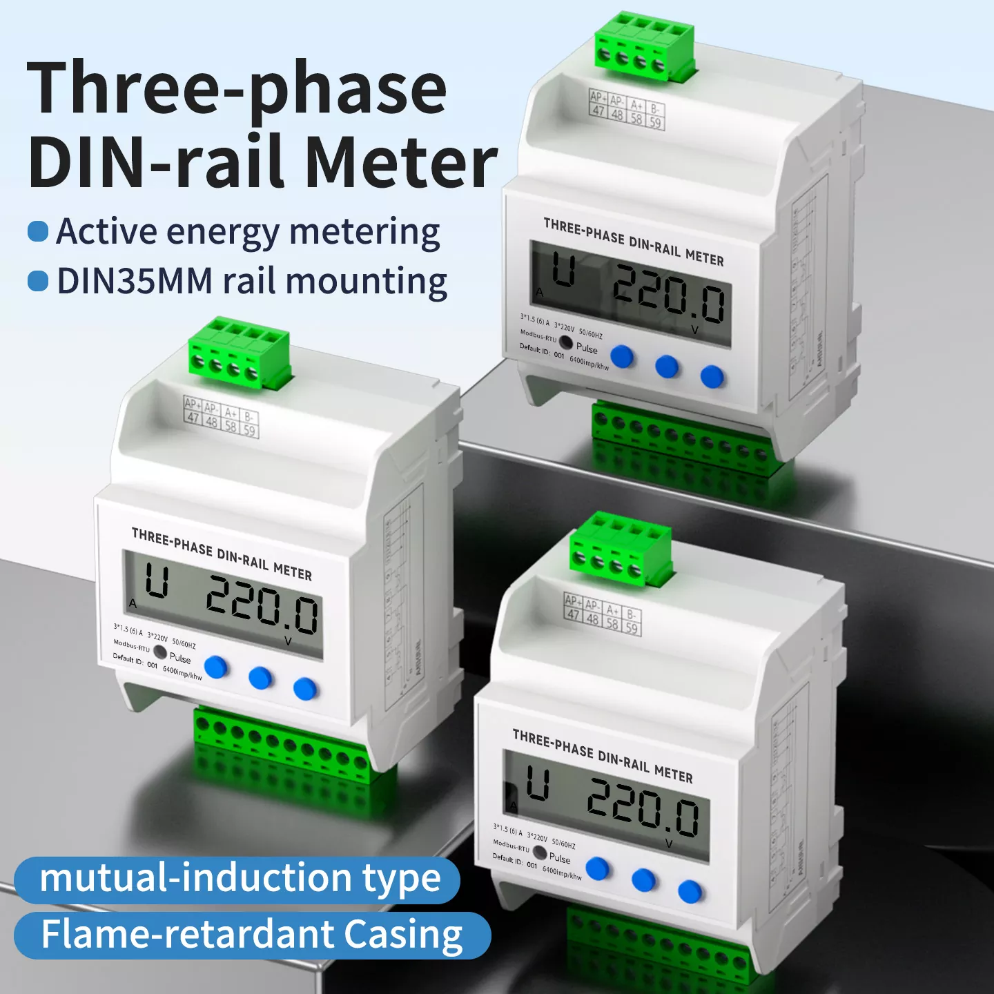 Trefaset Din Rail Power Meter